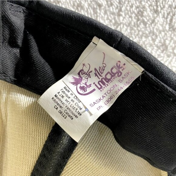 Vintage New Image Rake Up Black Yellow Foam Snap Back Trucker Hat - Picture 12 of 13